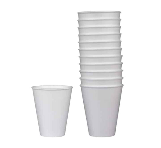 250ml White Polystyrene Cups 25pcs
