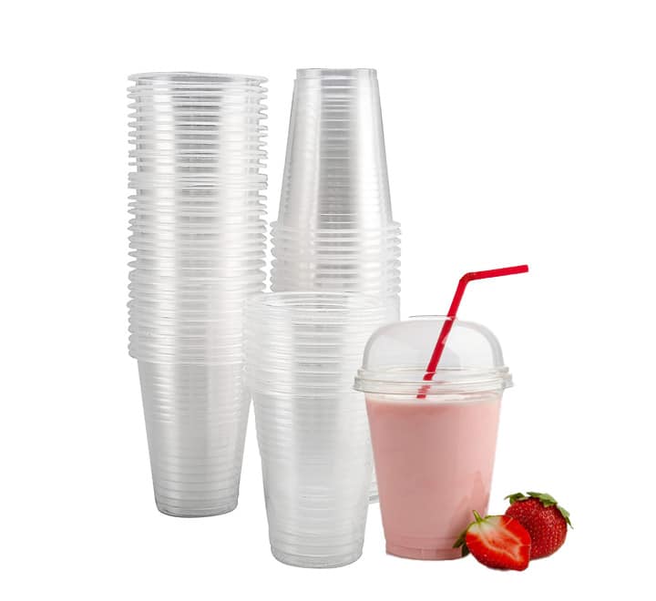 375ml Disposable Plastic Smoothie Cups 50s