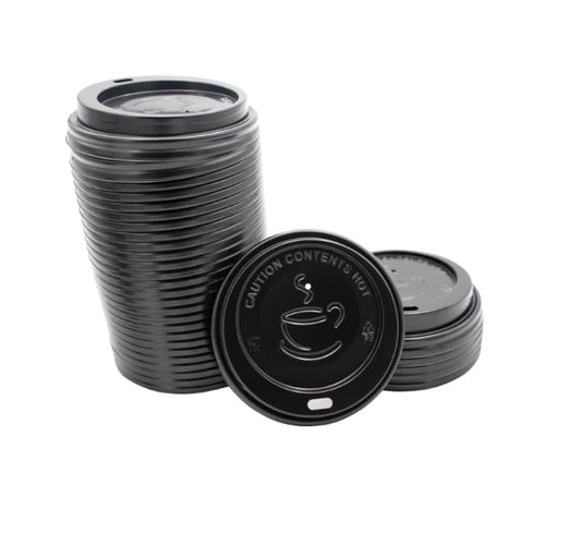 Black Cup Lids 50s (350ml)