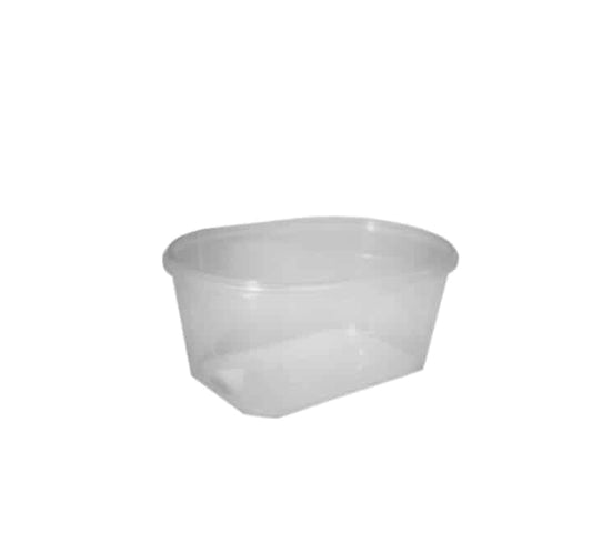 Disposable Plastic Tub with Lid 1Ltr