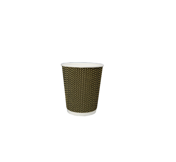 Double Wall 3D Ripple Coffee Cups 25s (250ml)