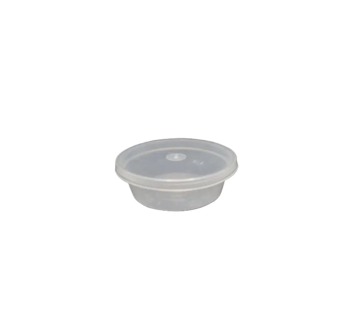 Clear Plastic Tub & Lid 100s