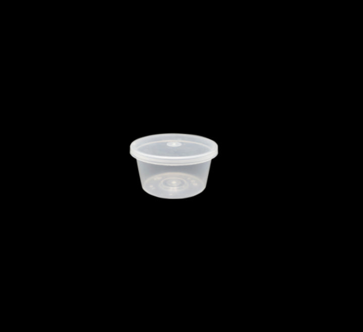 Clear Plastic Tub & Lid 100s