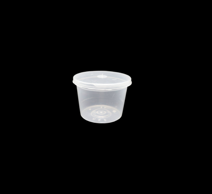 Clear Plastic Tub & Lid 100s