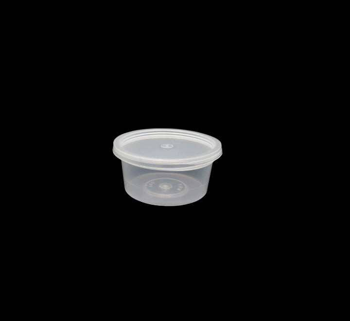 Clear Plastic Tub & Lid 100s