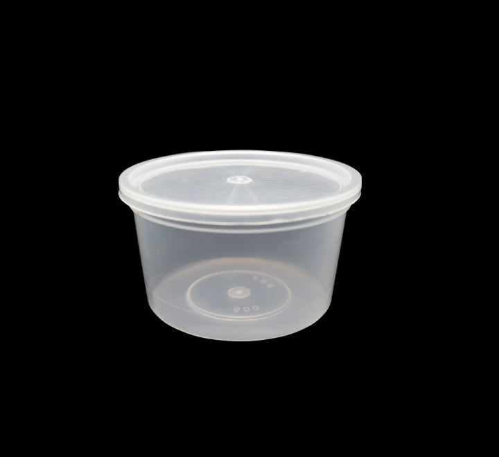 Clear Plastic Tub & Lid 100s