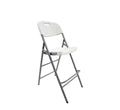 Plastic folding Bar Chair White