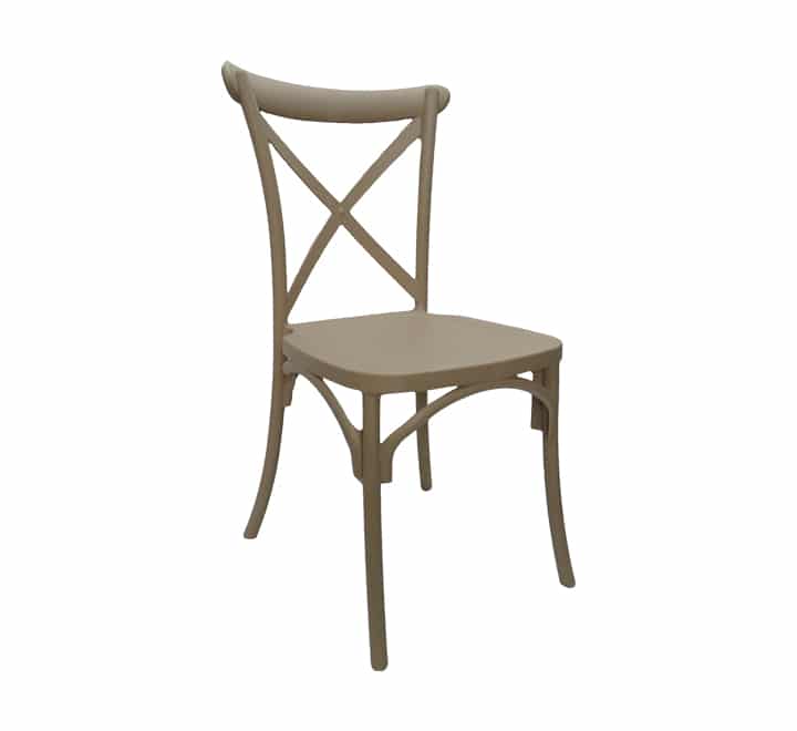 Plastic Cross-back Chair
