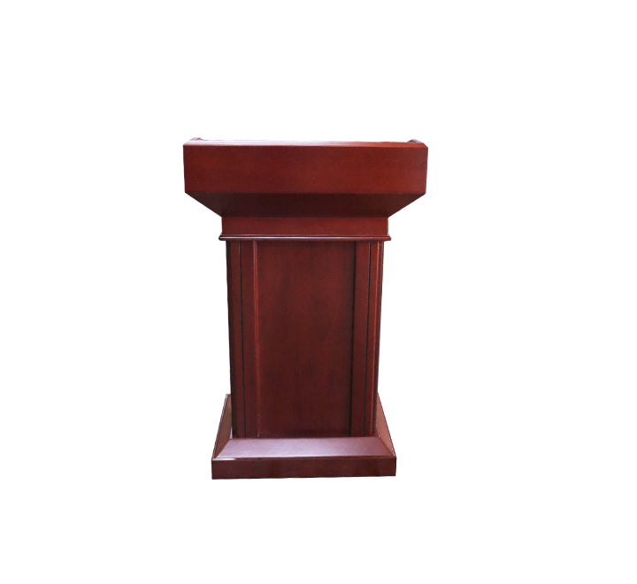 Wooden Podium Dark Brown