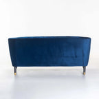 Paera Velvet 3 Seater Couch - Navy