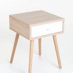 Puttini 1 Drawer Pedestal - Oak / White