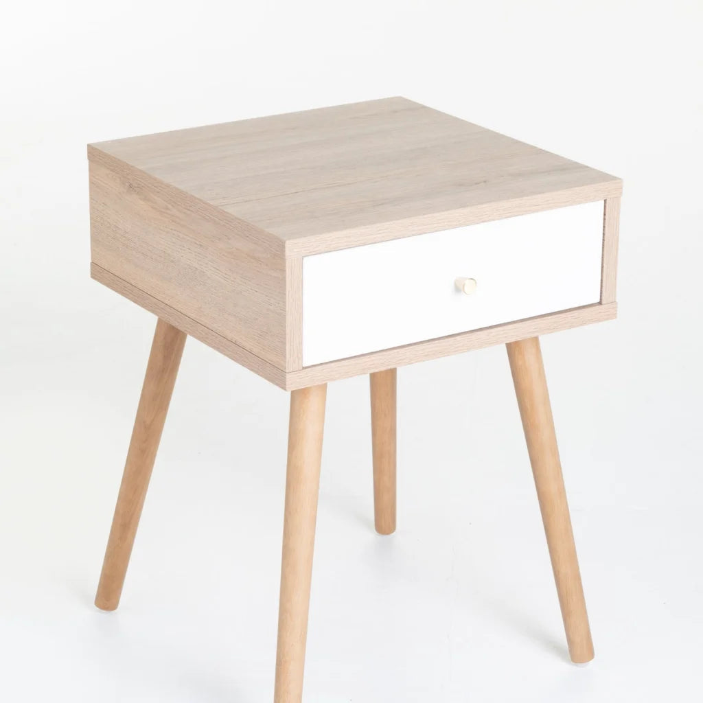 Puttini 1 Drawer Pedestal - Oak / White
