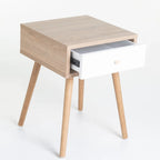Puttini 1 Drawer Pedestal - Oak / White