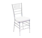 Clear Tiffany Chair with Cushion