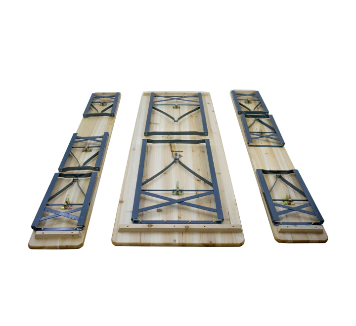 Wooden Table and Bench Set