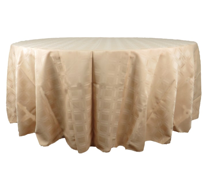 Round Damask Table Cloth