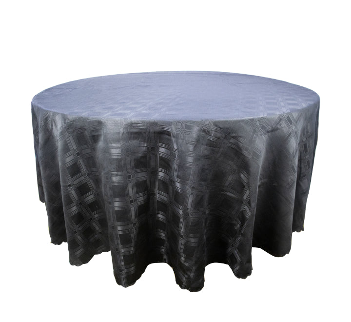 Round Table Cloth Block Pattern