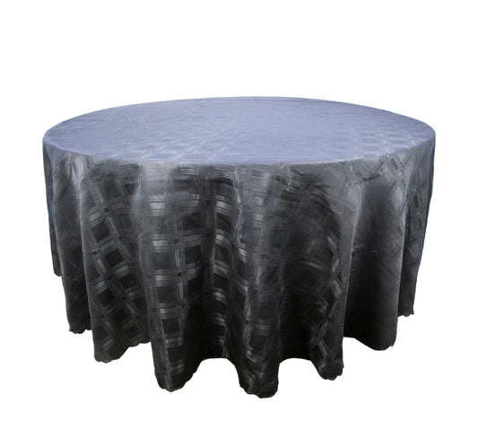Round Table Cloth Block Pattern