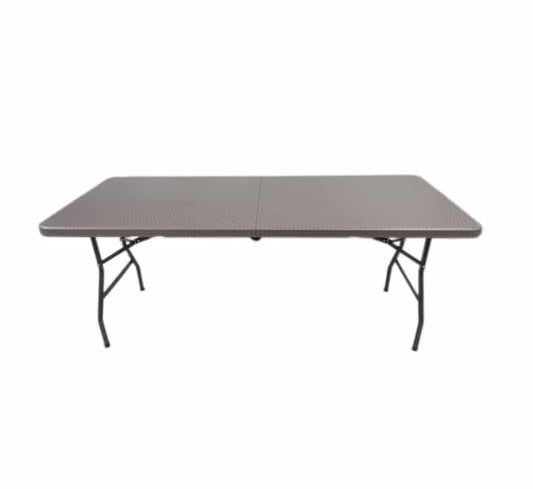 Rattan Folding Table Liquoirice 1.8m