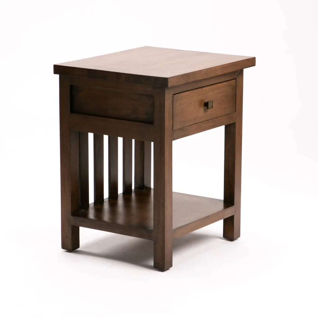 Raykie 1 Drawer Pedestal - Walnut