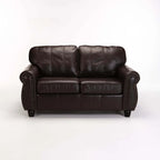 Revue Genuine Leather 2 Seater Couch - Oxblood