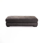 Rupene Fabric Ottoman - Grey