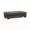 Rupene Fabric Ottoman - Grey
