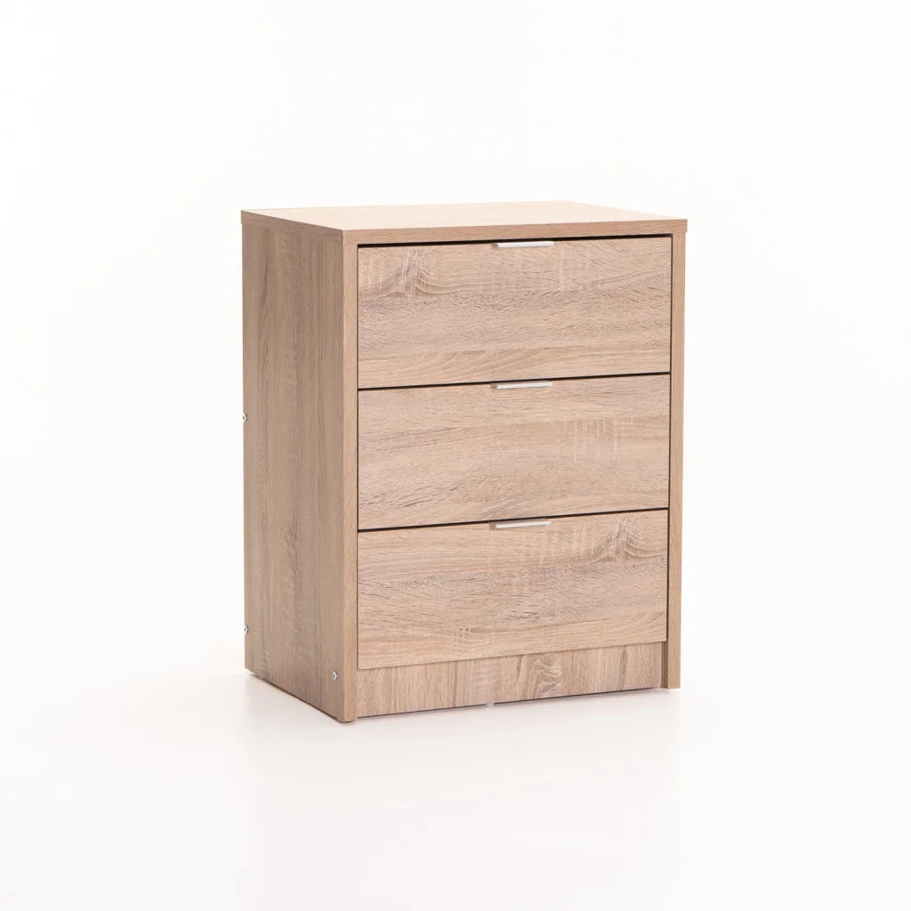 Ruzeiza 3 Drawer Pedestal - Oak