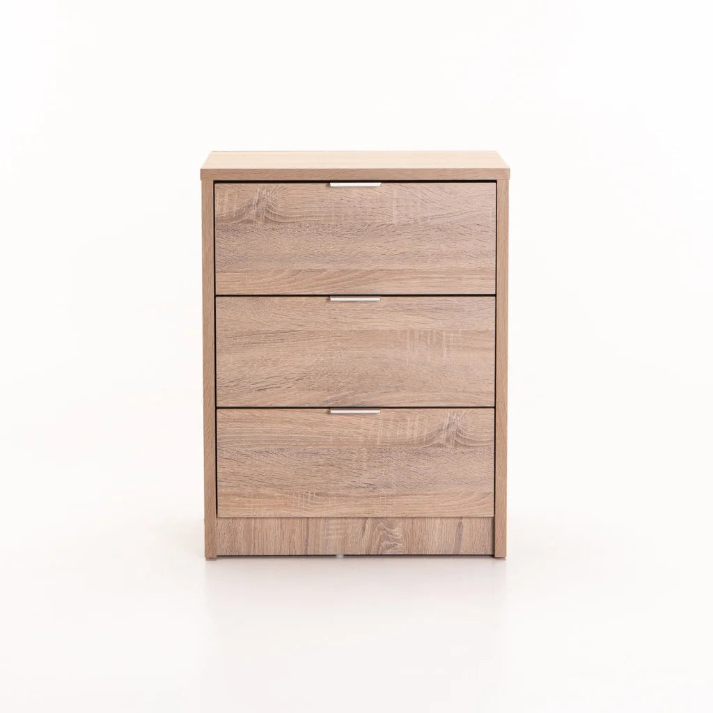 Ruzeiza 3 Drawer Pedestal - Oak