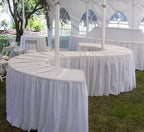 4pc Serpentine Wooden Table (pvc top)