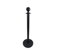 Round top stanchion pole black