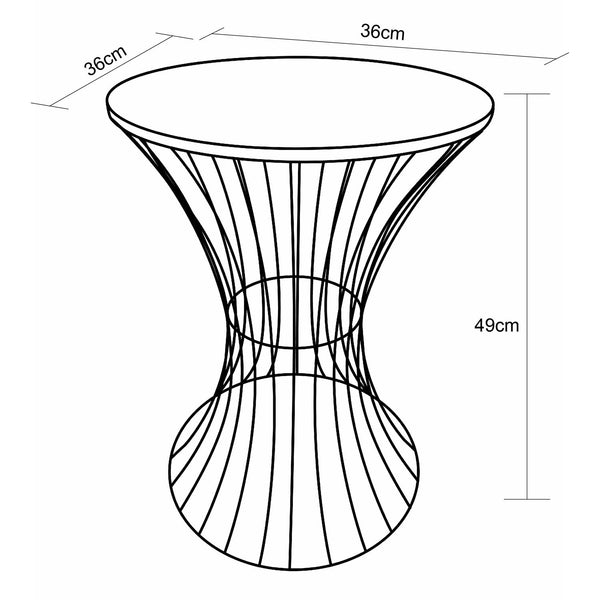 Elijah 36cm Round Side Tables