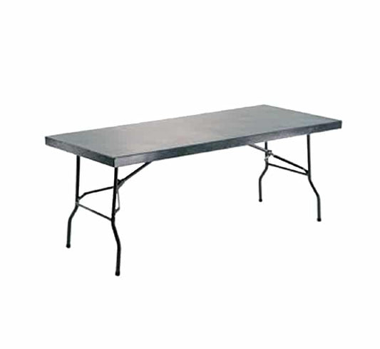Rectangular steel folding table 1,8m (0.7mm)
