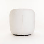 Saanvi Fabric Swivel Chair - Cream