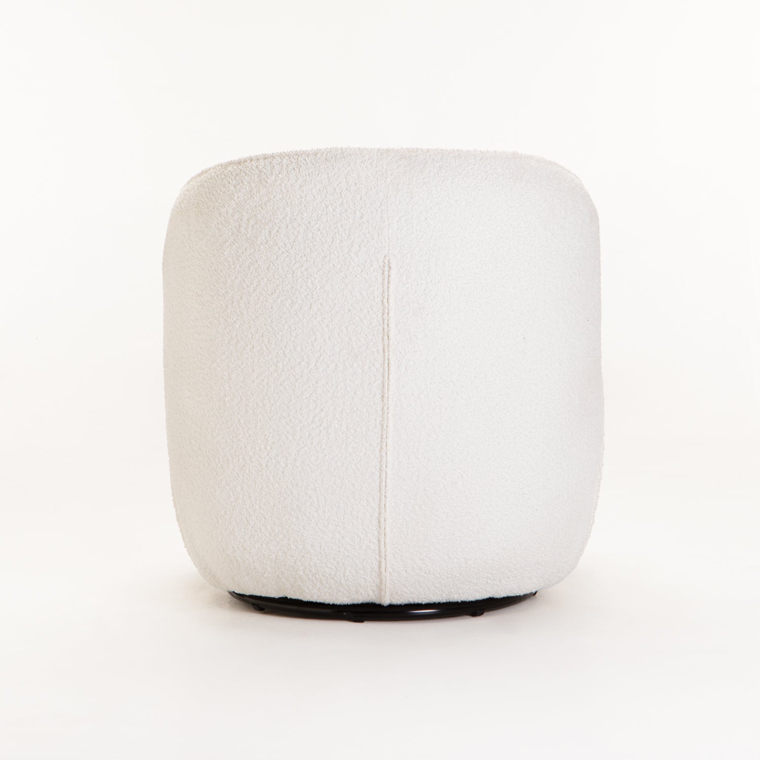 Saanvi Fabric Swivel Chair - Cream