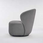 Saanvi Fabric Swivel Chair - Grey