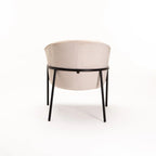 Sajah Velvet Chair - Cream
