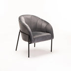 Sajah Velvet Chair - Grey