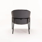Sajah Velvet Chair - Grey