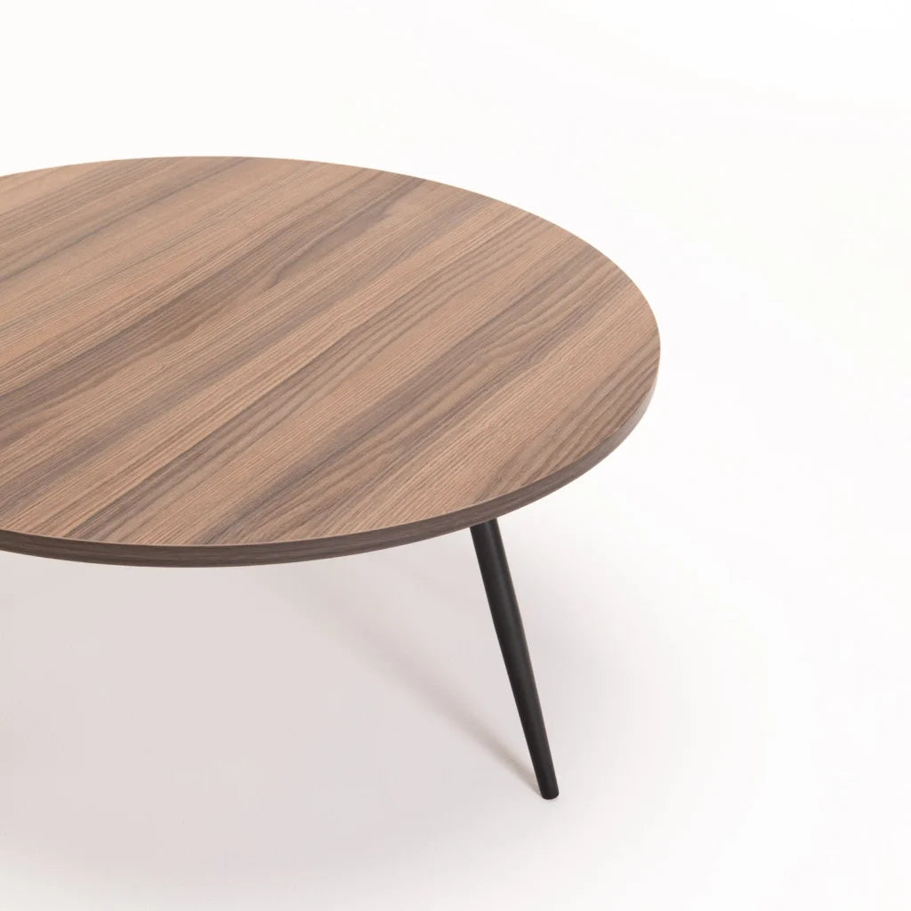Sangrio 80cm Round Coffee Table - Brown