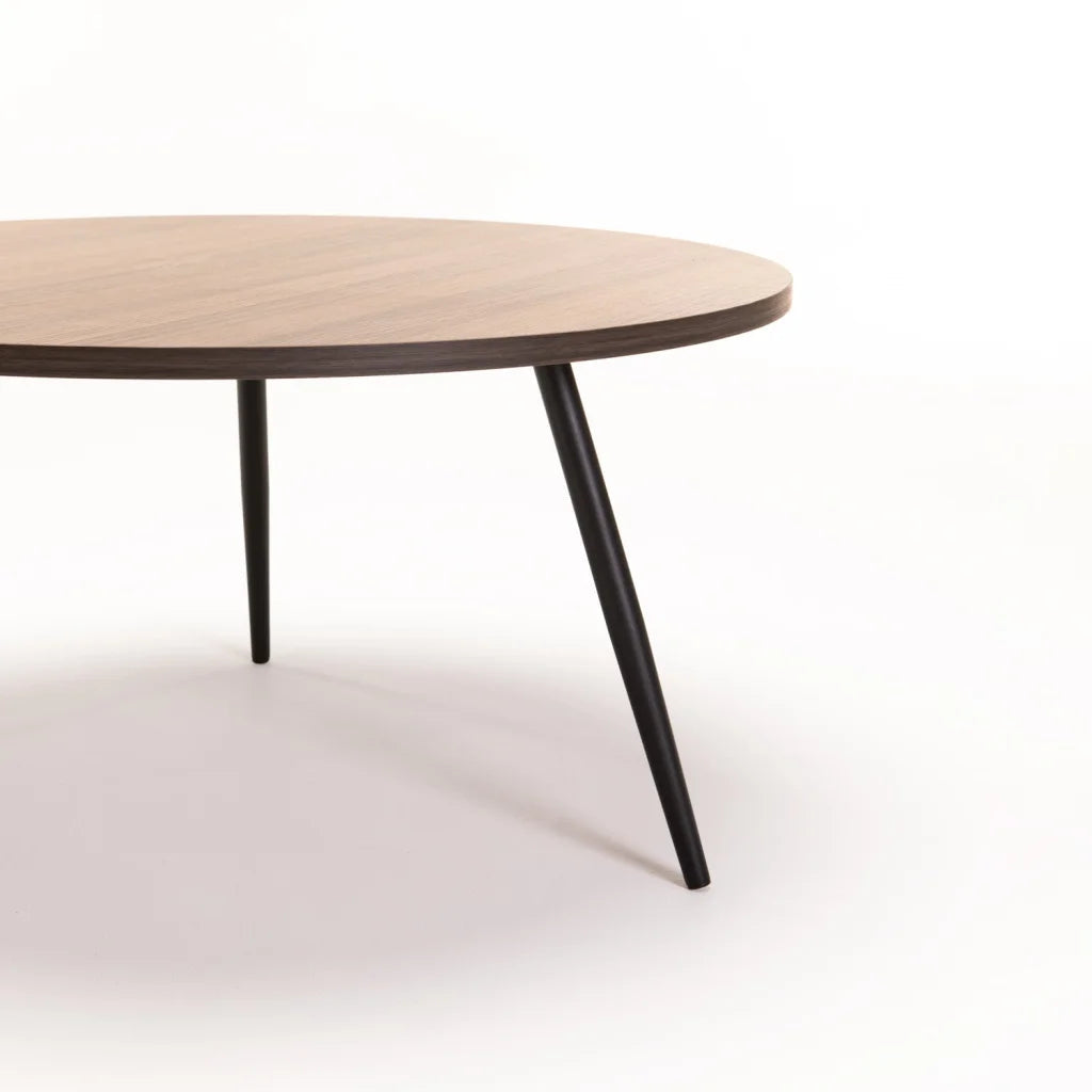 Sangrio 80cm Round Coffee Table - Brown