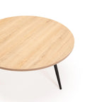 Sangrio 80cm Round Coffee Table - Oak