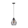 Savoy Metal Wire Pendant - Black