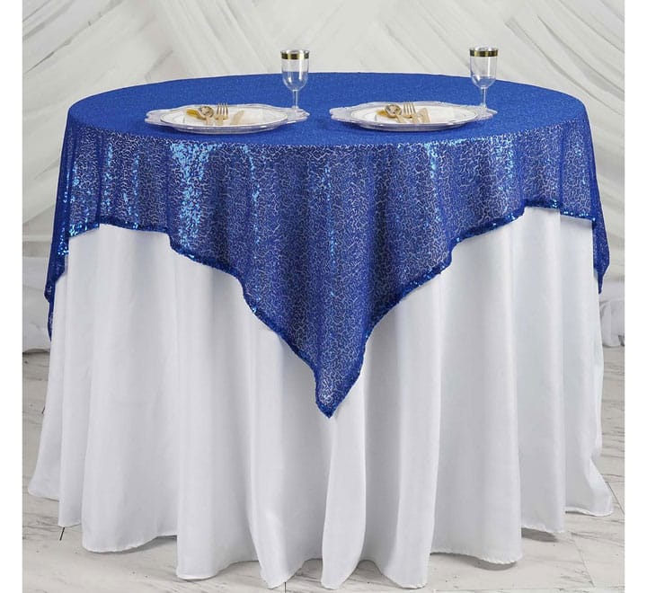 Square Sequins Overlay 125x120cm