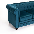 Shapidio Velvet 3 Seater Couch - Teal
