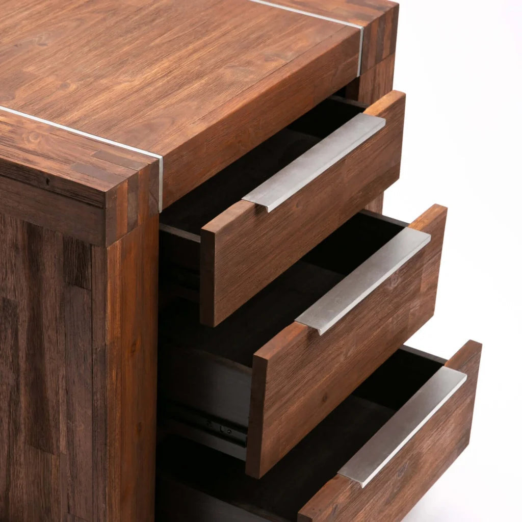 Shashier 3 Drawer Pedestal - Java