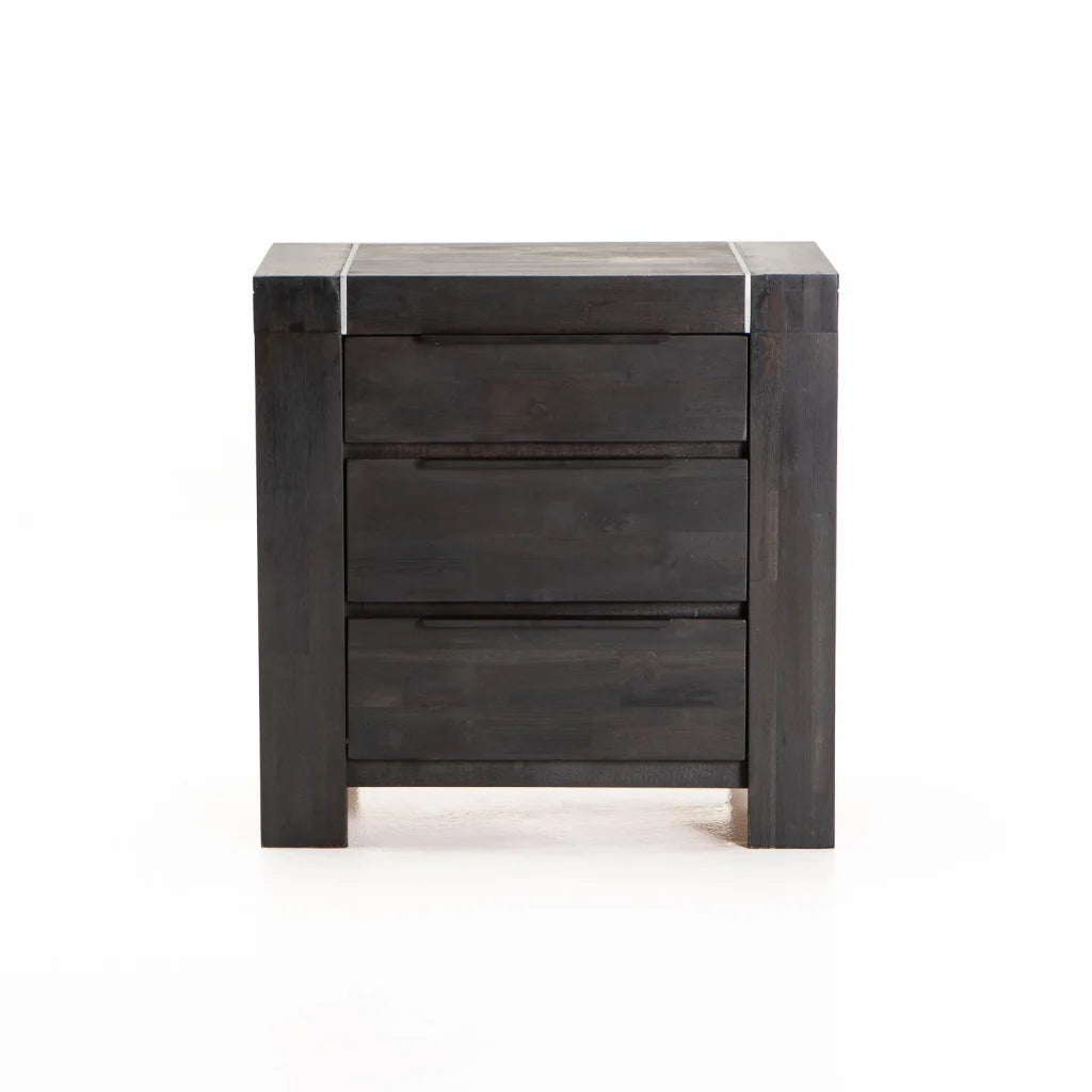 Shashier 3 Drawer Pedestal - Rustic Gre
