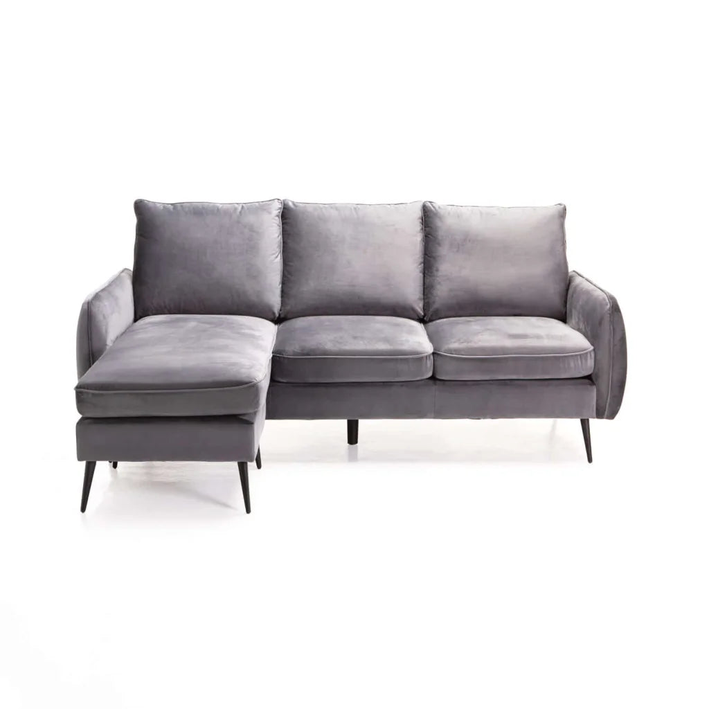 Subiya Fabric Corner Chaise - Grey