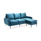 Subiya Fabric Corner Chaise - Teal