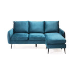 Subiya Fabric Corner Chaise - Teal